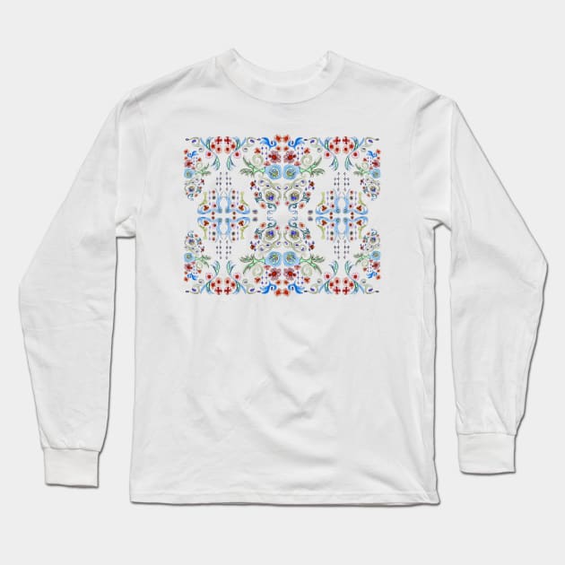 Art Nouveau Barcelona Long Sleeve T-Shirt by Claudia-Brueggen